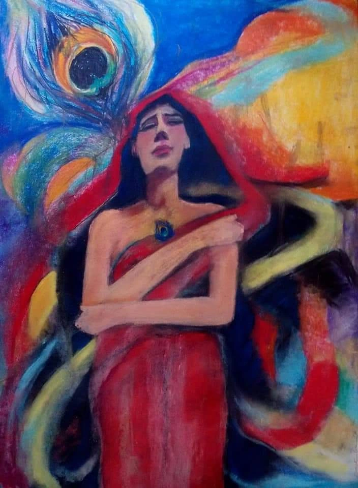 Portrait painting by Swagata Bose